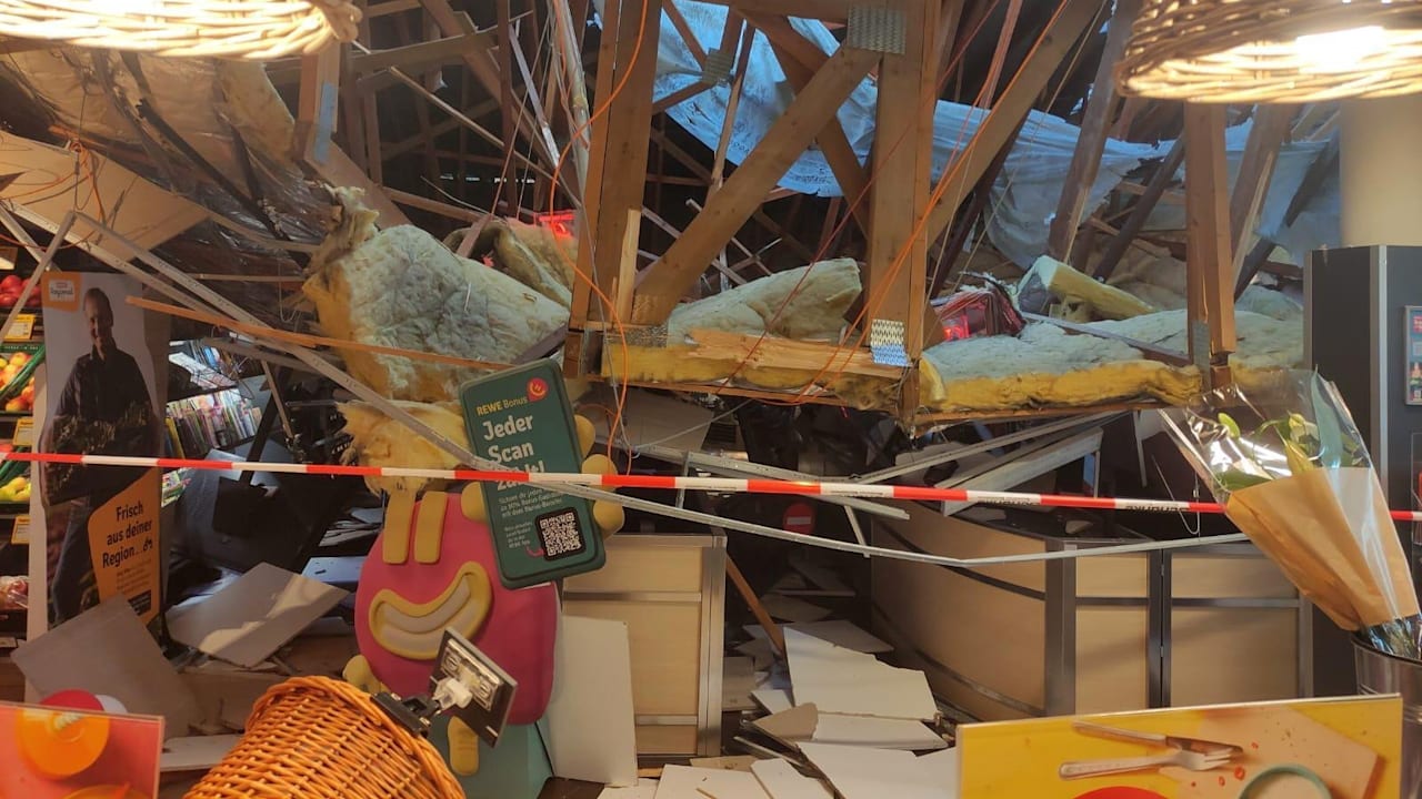 Lauchringen: Supermarkt-Dach eingestürzt! Mindestens 4 Verletzte