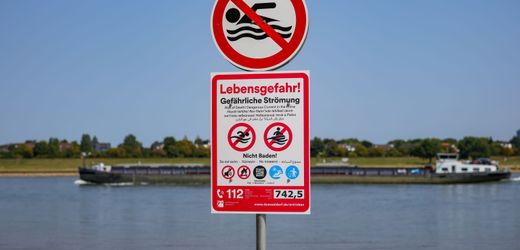 Düsseldorf: Nach Verstoß gegen Badeverbot im Rhein drohen Schwimmer 1000 Euro Bußgeld