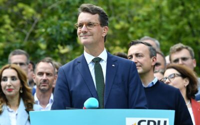 NRW-CDU-Chef: Wahlsieger Wüst stichelt gegen Merz und Söder