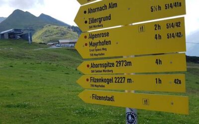 Gelbe Schilder: Blau, rot, schwarz: So werden in den Alpen die Wege klassifiziert