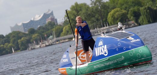 Extremsport: Der Deutsche Michael Walther will mit einem Stand-up-Paddleboard den Atlantik überqueren