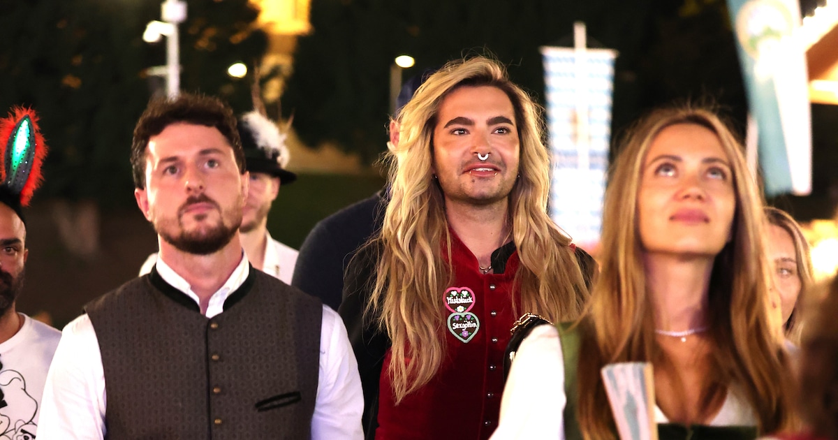 Bill Kaulitz amüsiert sich prächtig mit Yannik Kontalis