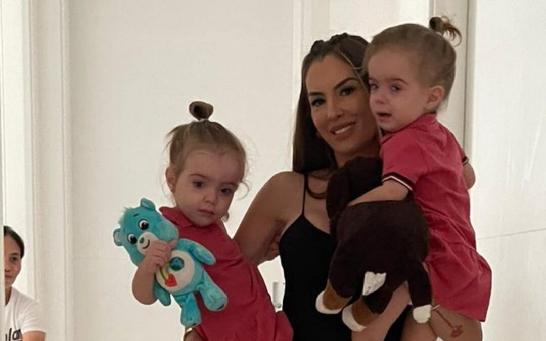 Anna-Maria Ferchichis Töchter (3) gönnen sich einen Spa-Day