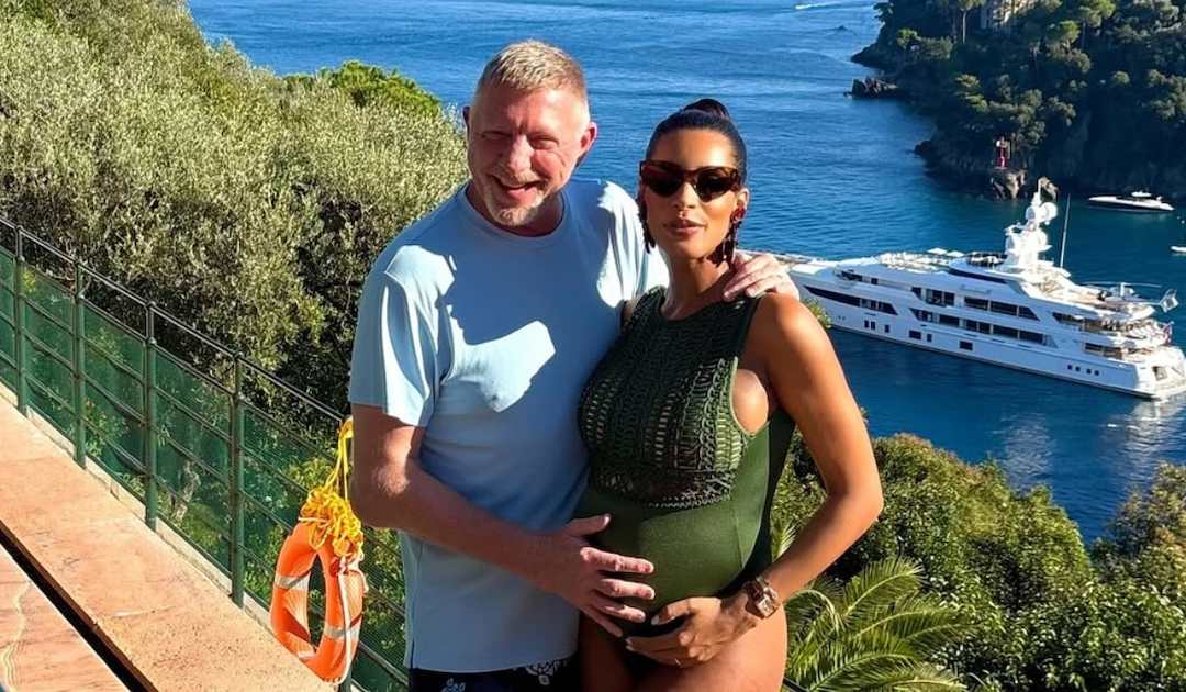 Im Badeanzug: Boris Beckers Frau Lilian zeigt stolz ihren XXL-Babybauch