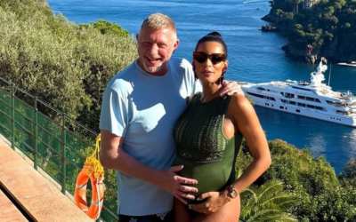 Im Badeanzug: Boris Beckers Frau Lilian zeigt stolz ihren XXL-Babybauch