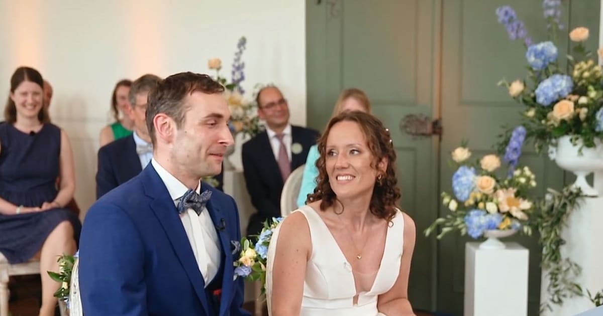 Als sie aufs Ehe-Dokument blickt, fällt die Braut aus allen Wolken