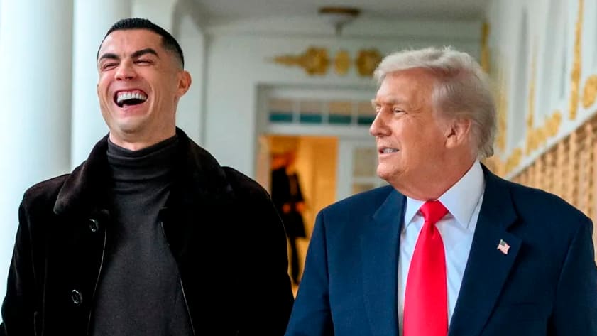 Cristiano Ronaldo trifft Trump: Auf diese Bilder wartete die ganze Welt