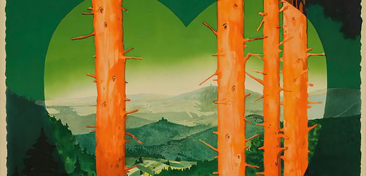 Thüringen wirbt mit Nazi-Slogan: Grünes Herz mit braunem Schatten