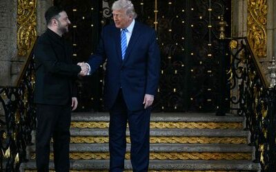 Donald Trump beginnt Treffen mit Wolodymyr Selenskyj in Mar-a-Lago mit Lob für die Ukraine