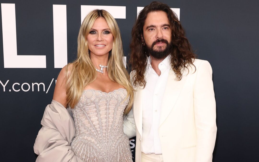 Liebeserklärung: Heidi Klum zeigt Badetuch mit Toms Gesicht