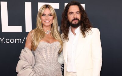 Liebeserklärung: Heidi Klum zeigt Badetuch mit Toms Gesicht