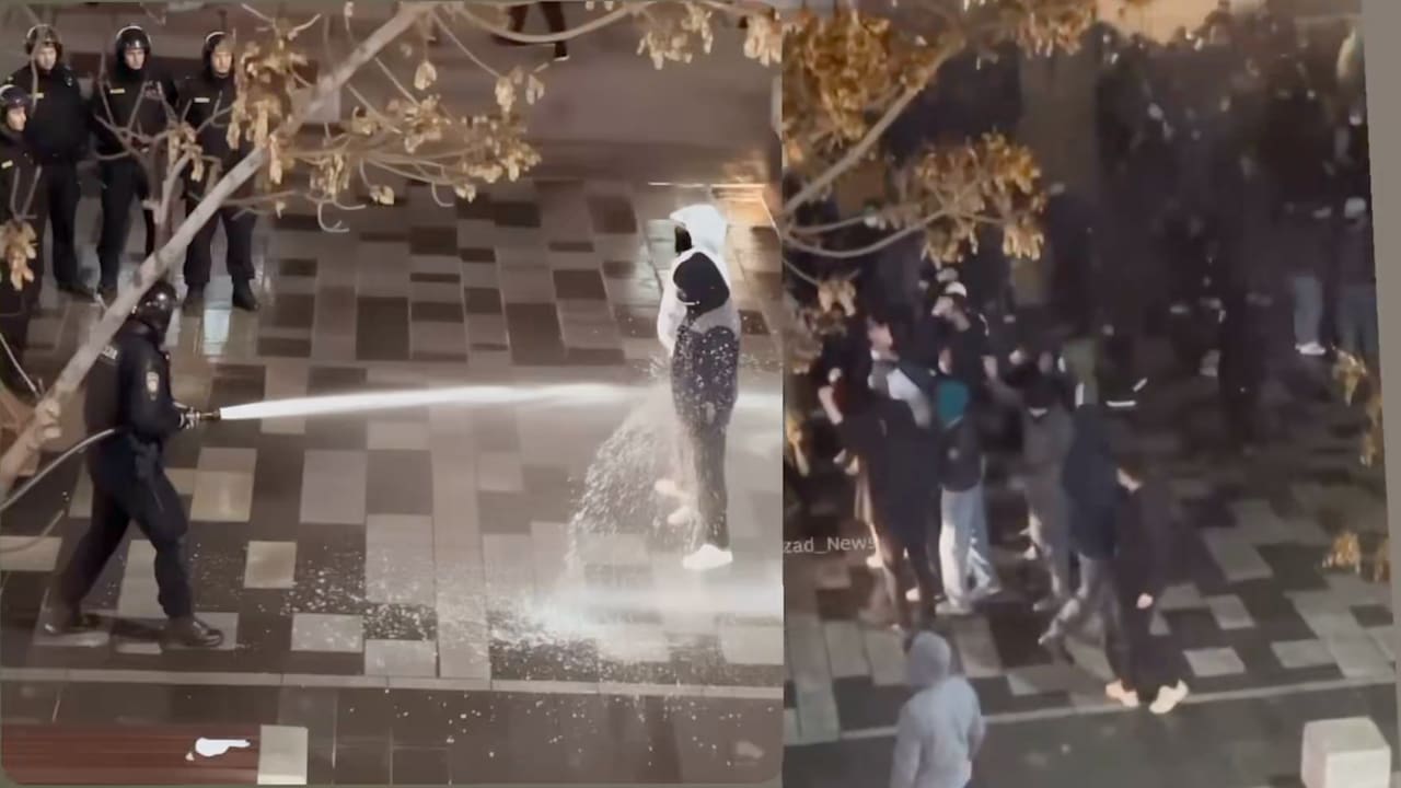 Trotz Mega-Dürre im Iran: Mullahs schießen mit Wasserkanonen auf Demonstranten