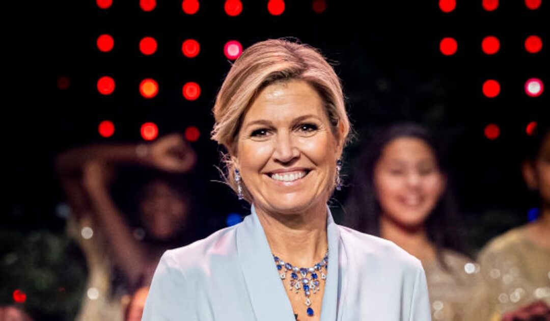 Hier erinnert Königin Máximas Look an eine Eiskönigin