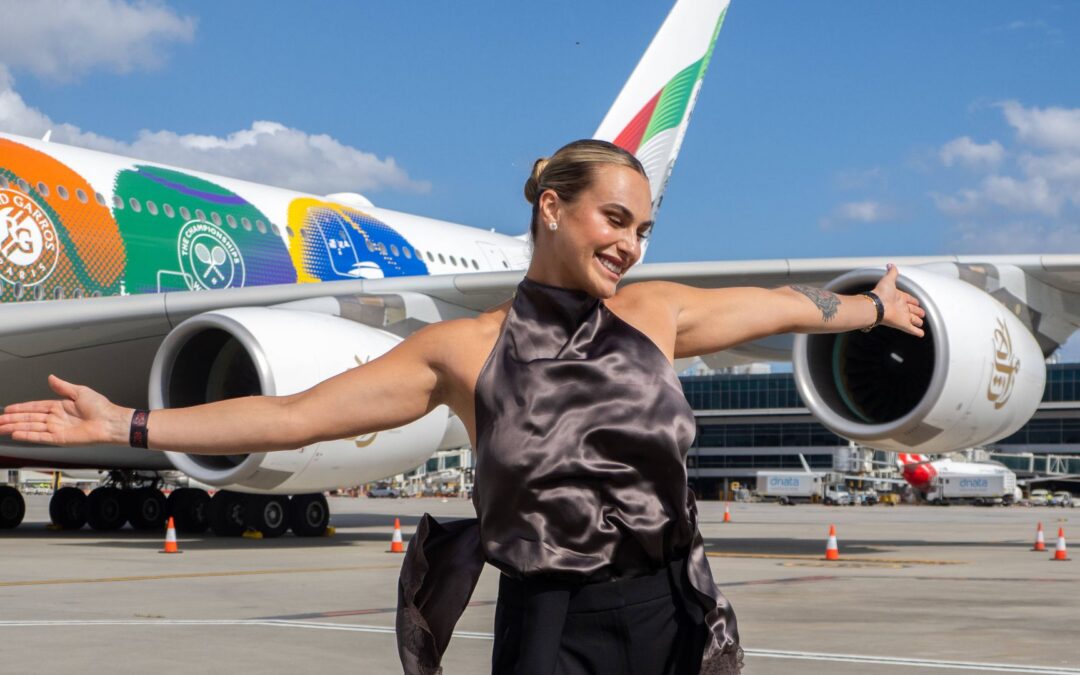 Aryna Sabalenka entzückt mit glamourösem Outfit