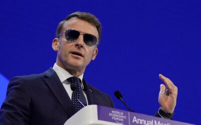 Bei Rede in Davos: Emmanuel Macron fordert EU-„Handels-Bazooka“ gegen Trump
