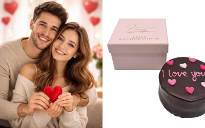 Gmeiner Sachertorte: handgefertigt und mit personalisierter Grußkarte