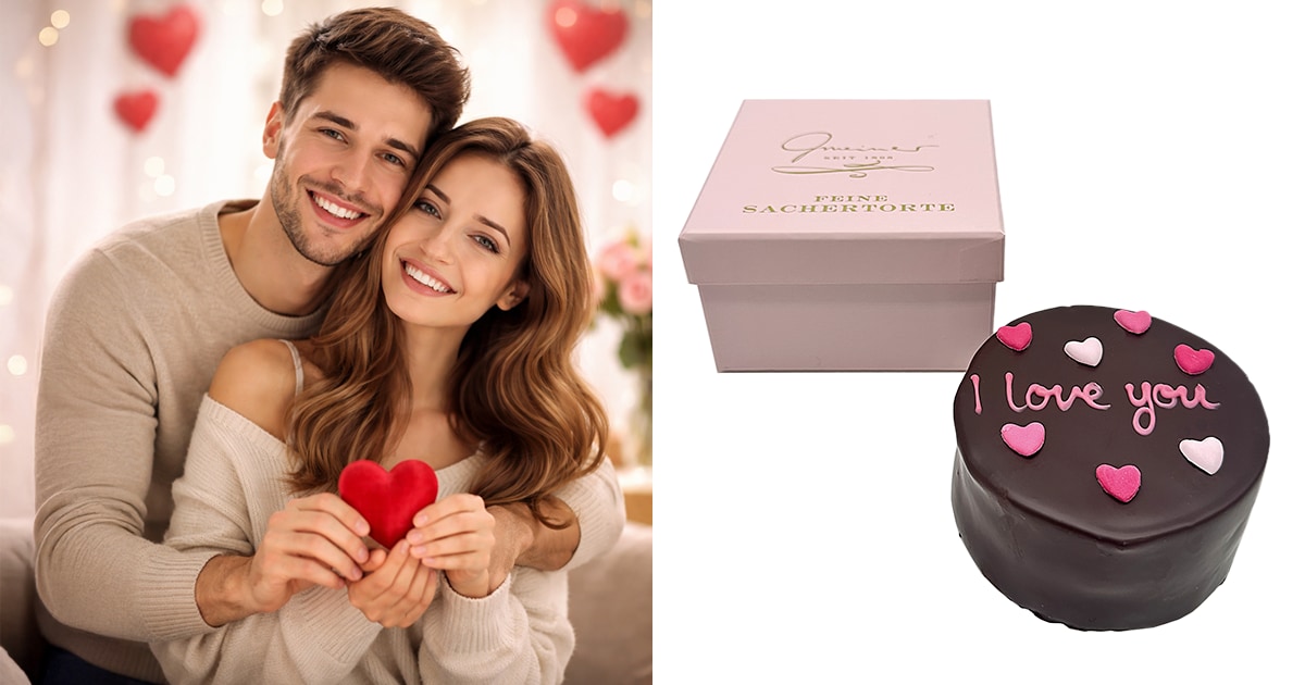 Gmeiner Sachertorte: handgefertigt und mit personalisierter Grußkarte