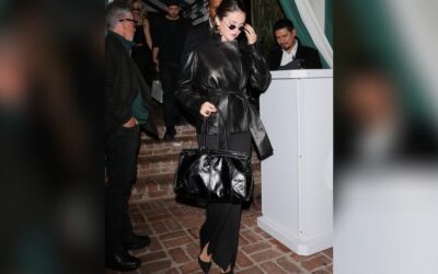 Selena Gomez glänzt im Komplett-Leder-Look bei einer Hollywood-Party