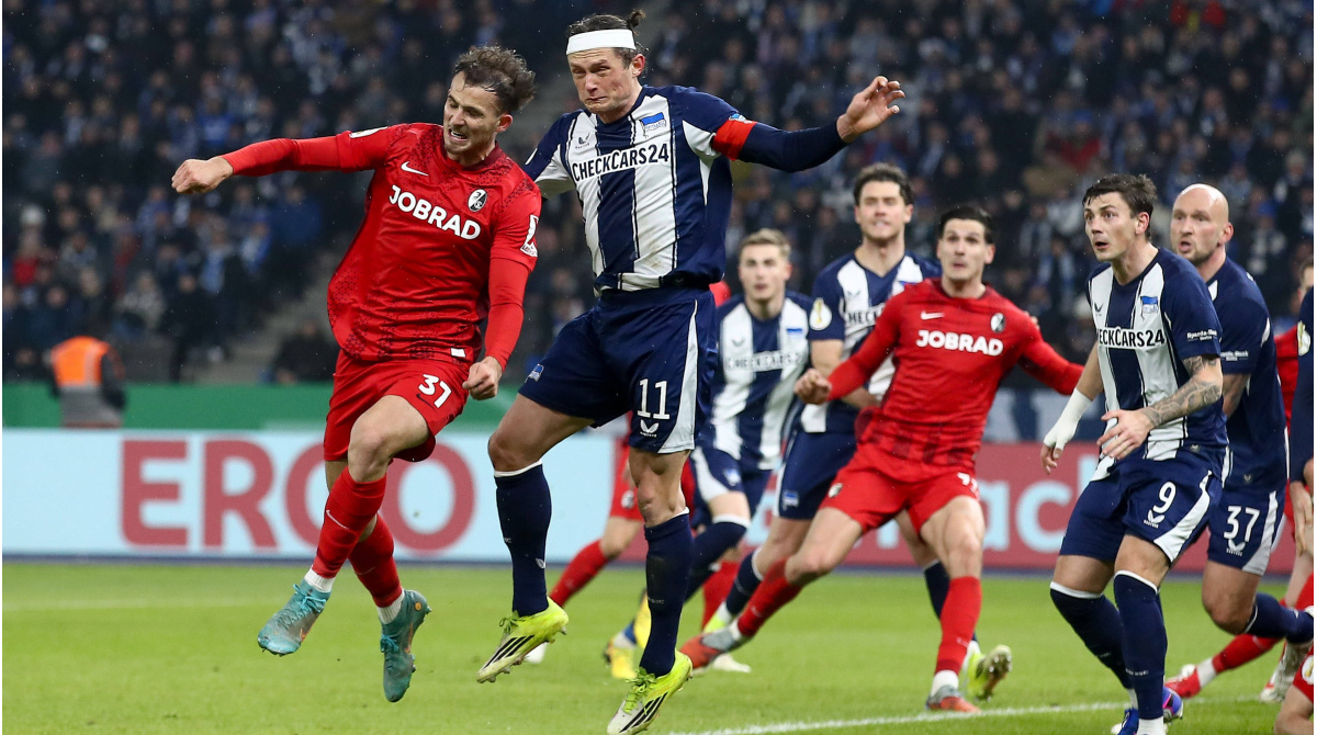 DFB-Pokal-Viertelfinale: Hertha BSC fliegt gegen SC Freiburg raus