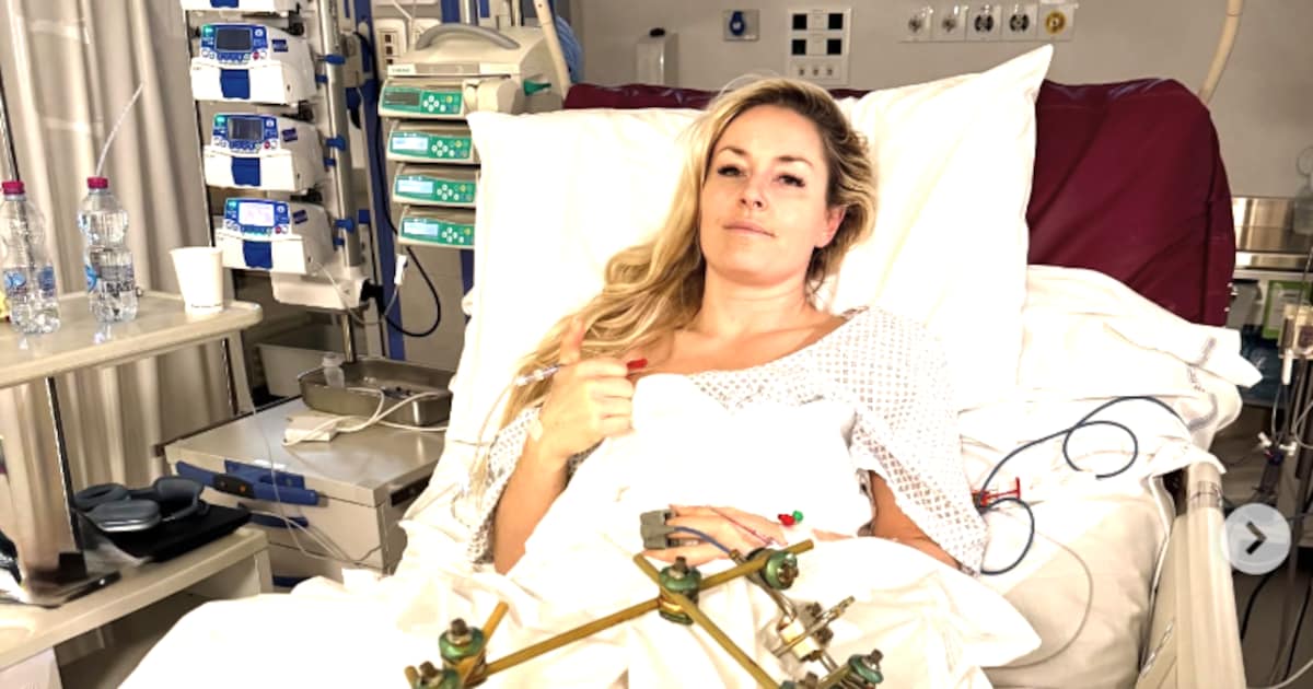 Nach Horror-Sturz: Lindsey Vonn teilt erstes Foto aus dem Krankenhaus