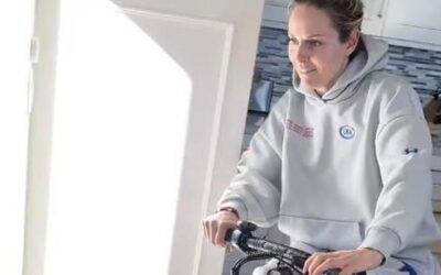 Anstatt im Rollstuhl: So düst verletzte Lindsey Vonn umher