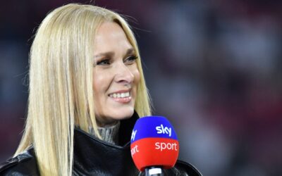 Fans finden Sky-Moderatorin Britta Hofmann im Leder-Look „zum Niederknien“