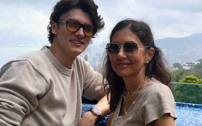 Gräfin Alexandra mit Sohn Nikolai in Hongkong