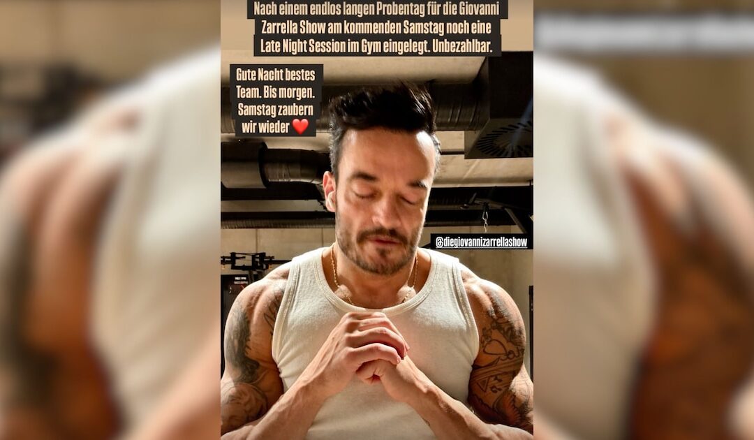 Seltenes Gym-Selfie: Giovanni Zarrella zeigt seine muskulösen Arme
