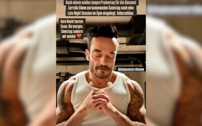 Seltenes Gym-Selfie: Giovanni Zarrella zeigt seine muskulösen Arme