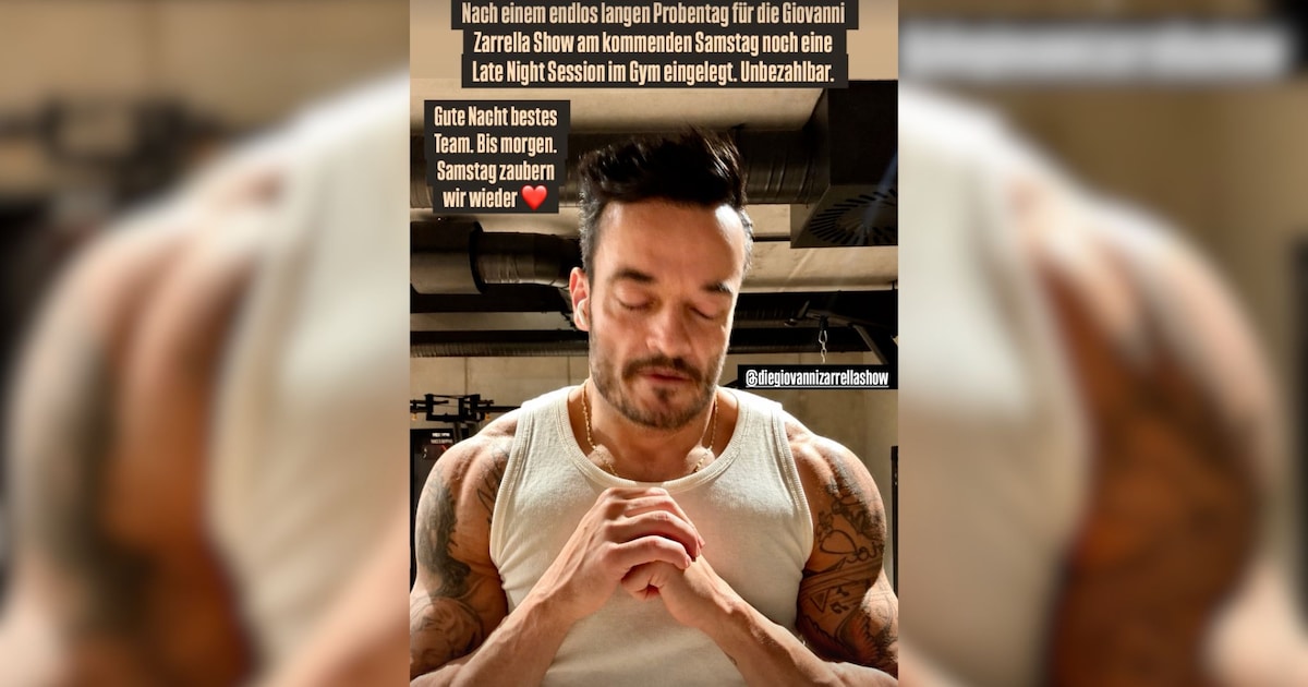 Seltenes Gym-Selfie: Giovanni Zarrella zeigt seine muskulösen Arme