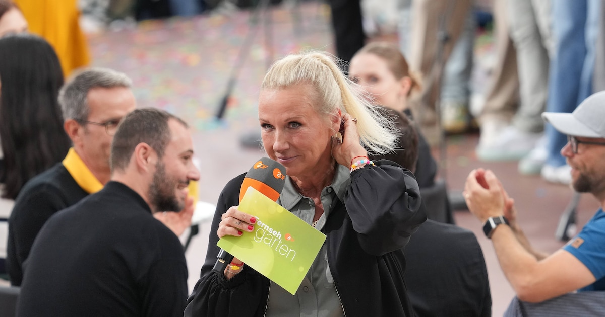 Andrea Kiewel erzählt, wie sie den ersten „Fernsehgarten“ erlebte